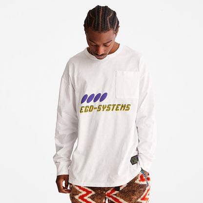 Mens Timberland Bee Line x Timberland® Long-sleeved T-Shirt in White