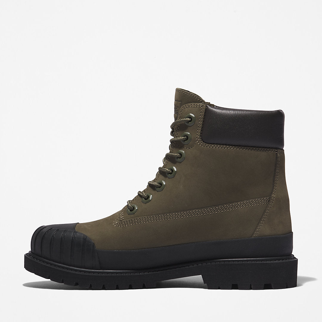 Womens Timberland Bee Line x Timberland® 6 Inch Rubber Toe Boot for Women in Dark Green/Black