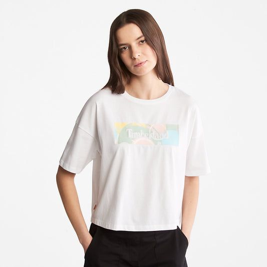 Womens Timberland Pastel T-Shirt for Women in White