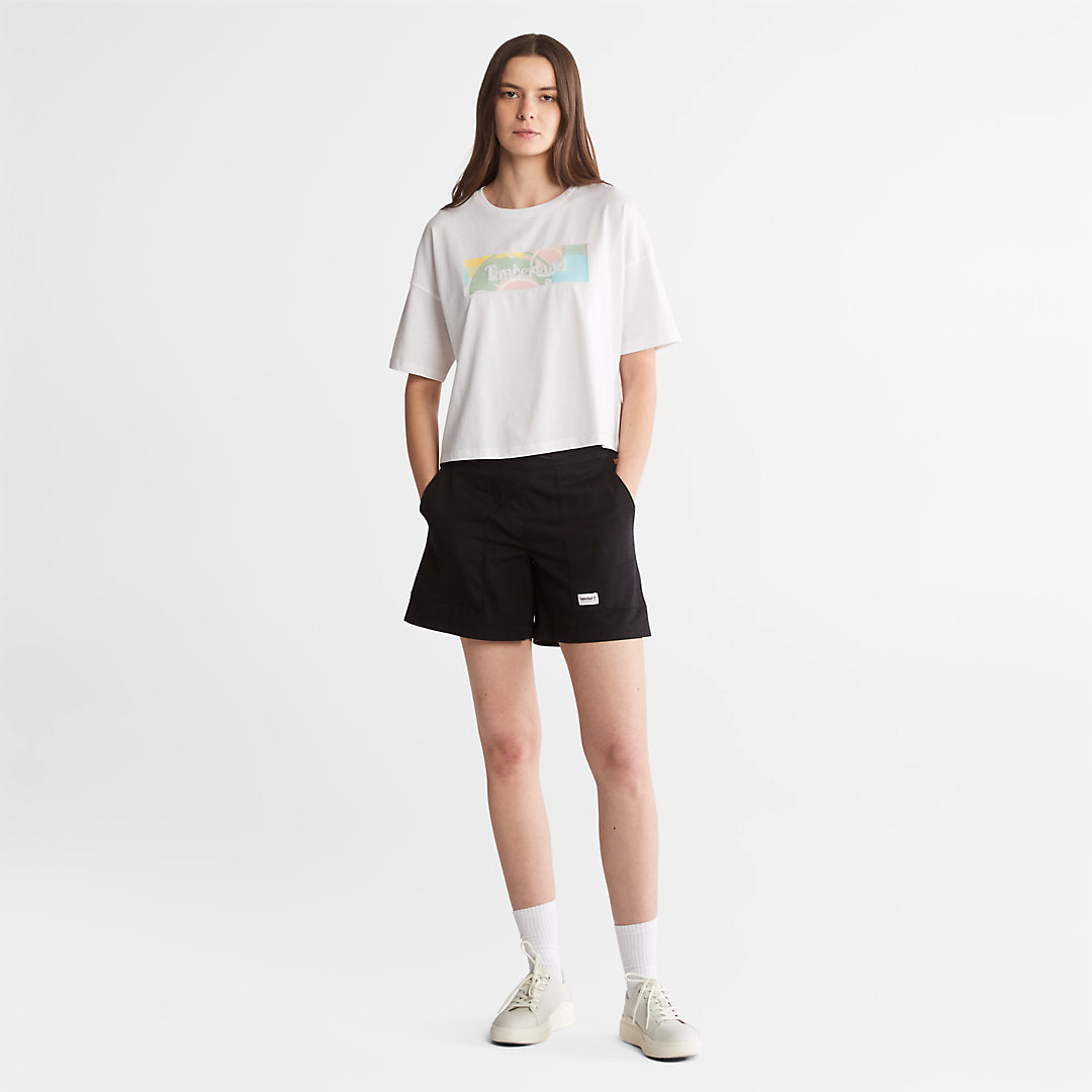 Womens Timberland Pastel T-Shirt for Women in White
