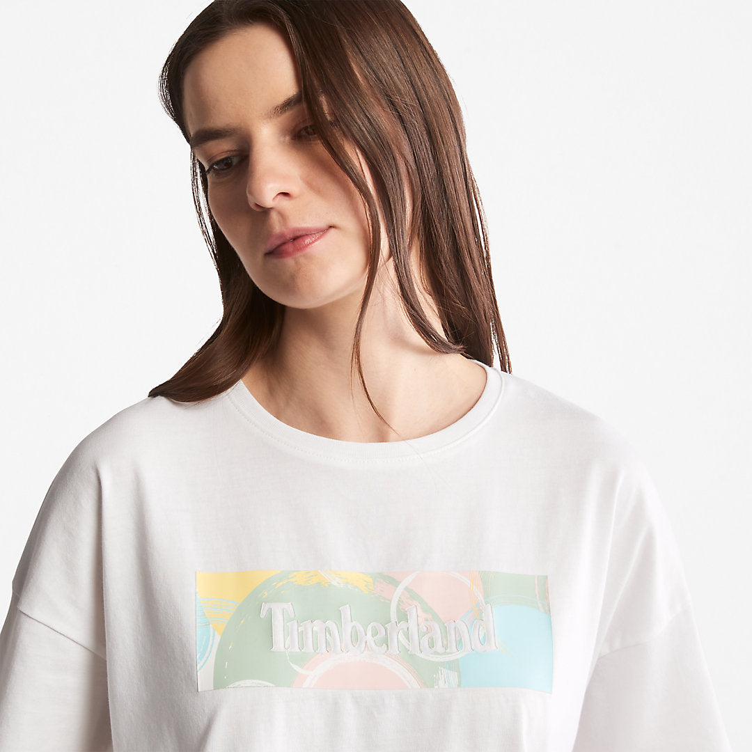 Womens Timberland Pastel T-Shirt for Women in White