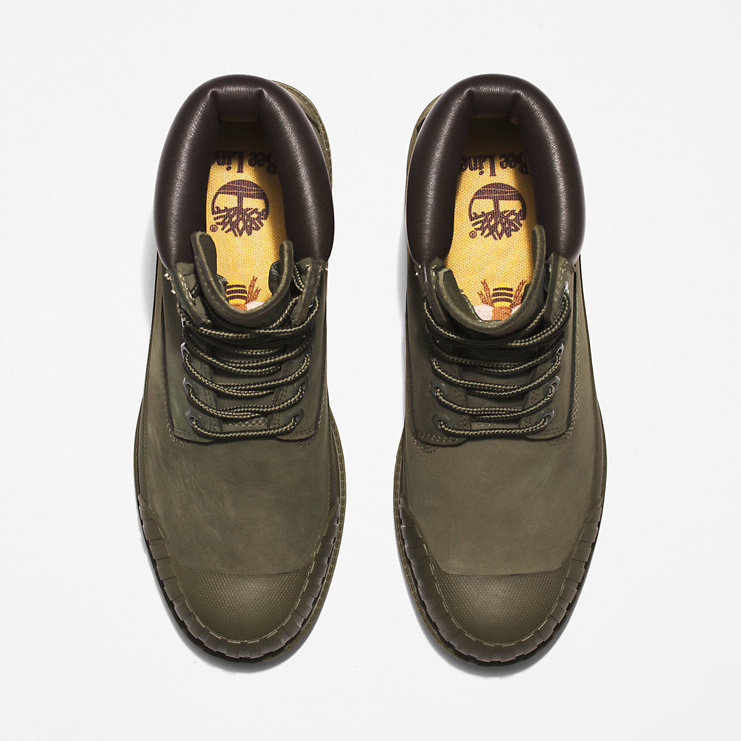 Mens Timberland Bee Line x Timberland® 6 Inch Rubber Toe Boot for Men in Dark Green