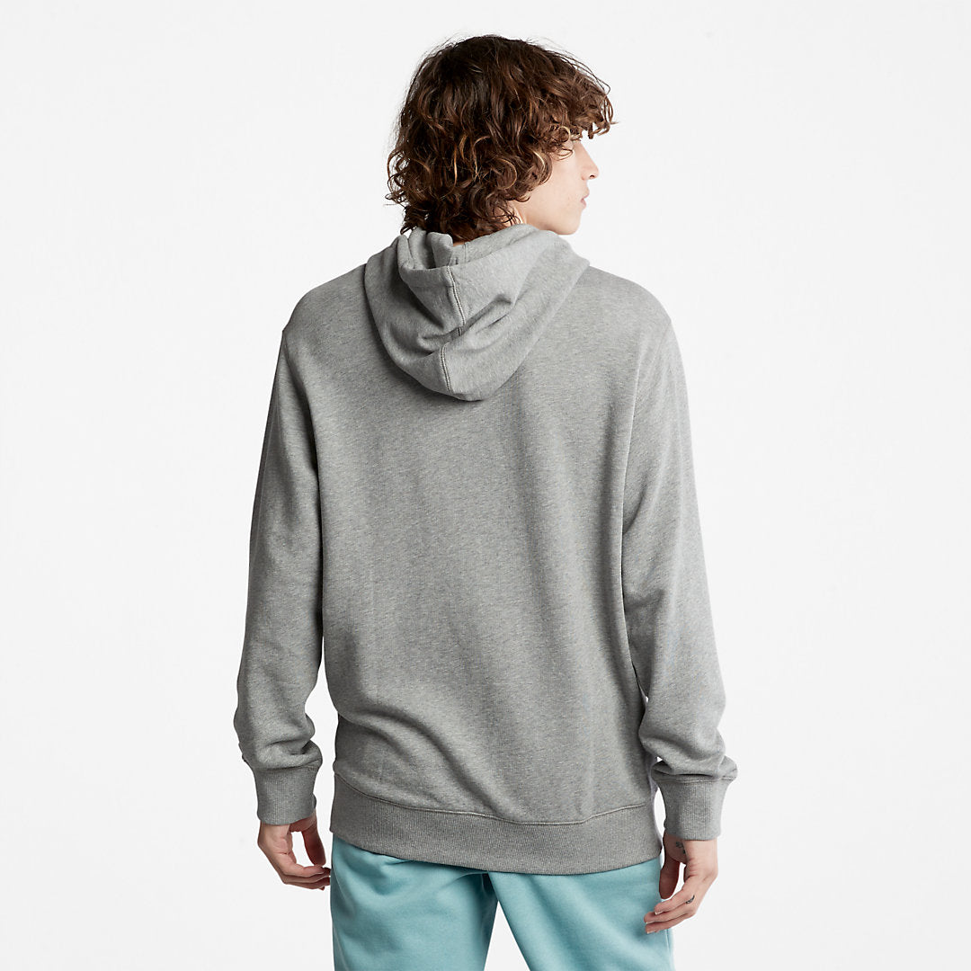 Mens Timberland Logo Hoodie for Men in Grey