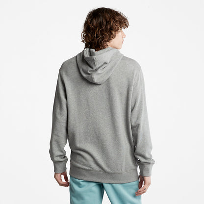 Mens Timberland Logo Hoodie for Men in Grey