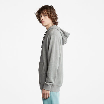 Mens Timberland Logo Hoodie for Men in Grey