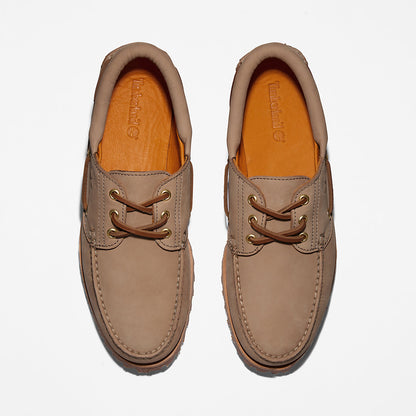 Mens Timberland Timberland® 3-Eye Lug Handsewn Boat Shoe for Men in Light Brown