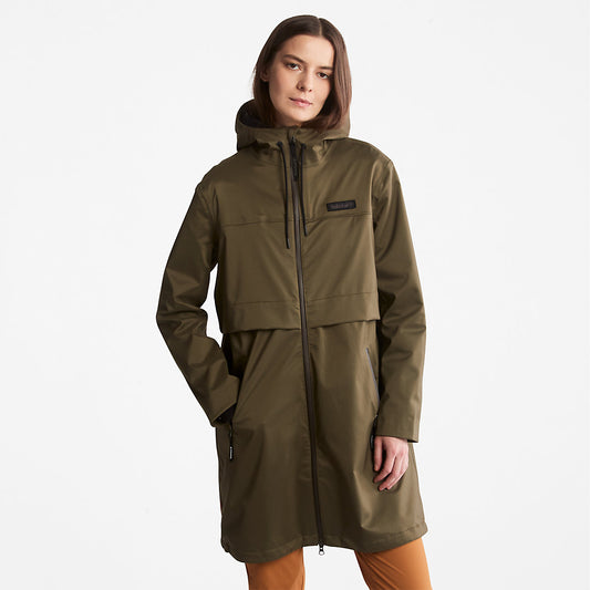 Womens Timberland Waterproof Mid-length Parka for Women in Dark Green