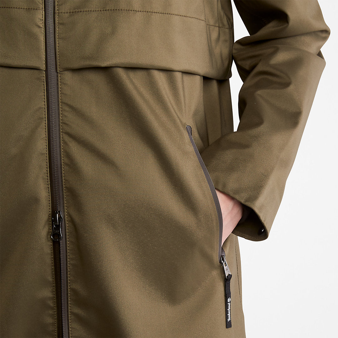 Womens Timberland Waterproof Mid-length Parka for Women in Dark Green