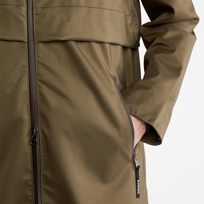 Womens Timberland Waterproof Mid-length Parka for Women in Dark Green