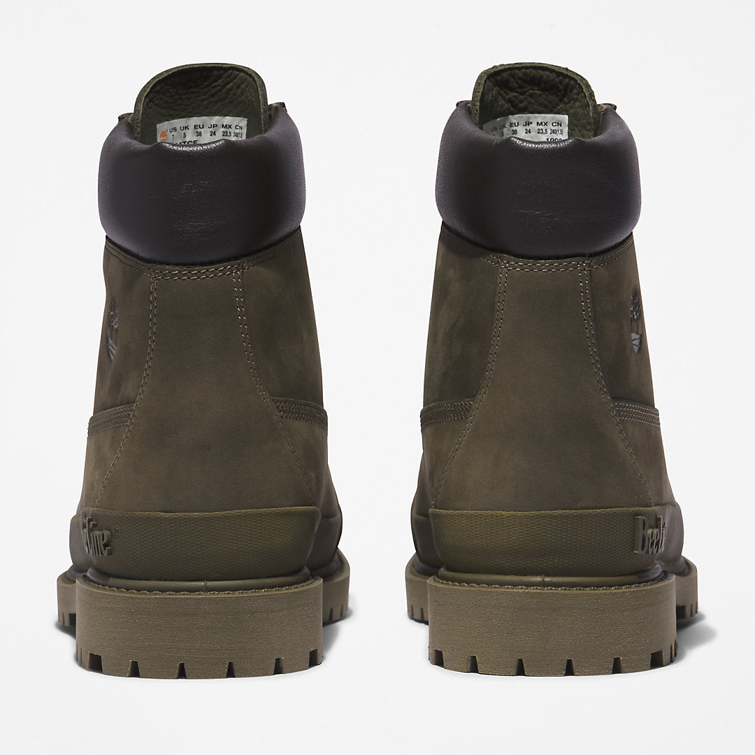 Womens Timberland Bee Line x Timberland® 6 Inch Rubber Toe Boot for Women in Dark Green