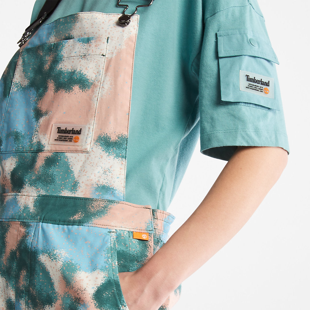 Womens Timberland Dungaree Shorts for Women in Summer Print