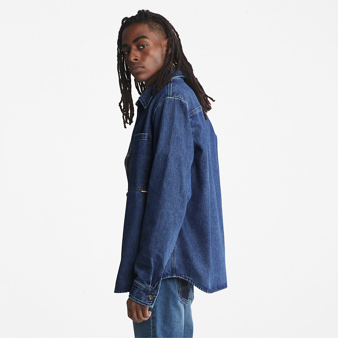 Mens Timberland Outdoor Heritage Denim EK+ Overshirt for Men in Indigo