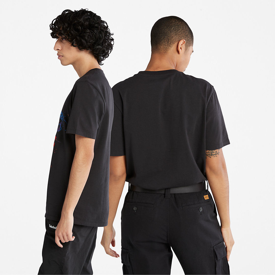 Mens Timberland Paint Pride T-Shirt in Black