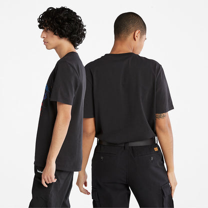 Mens Timberland Paint Pride T-Shirt in Black