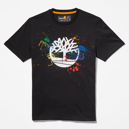 Mens Timberland Paint Pride T-Shirt in Black