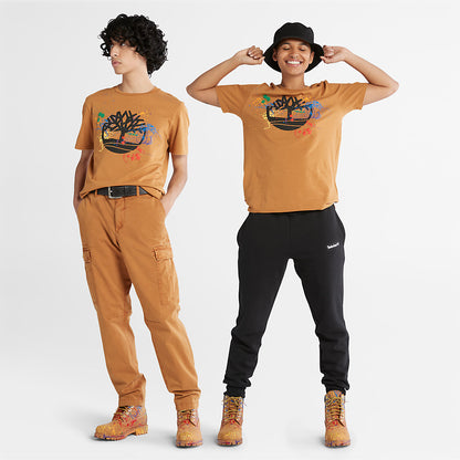 Mens Timberland Paint Pride T-Shirt in Dark Yellow