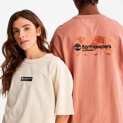 Mens Timberland Earthkeepers® by Raeburn Archive Globe T-Shirt in Orange