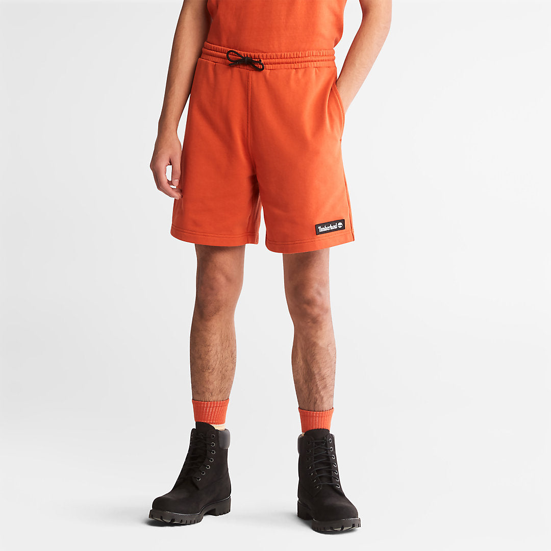Mens Timberland All Gender Sweatshorts in Orange