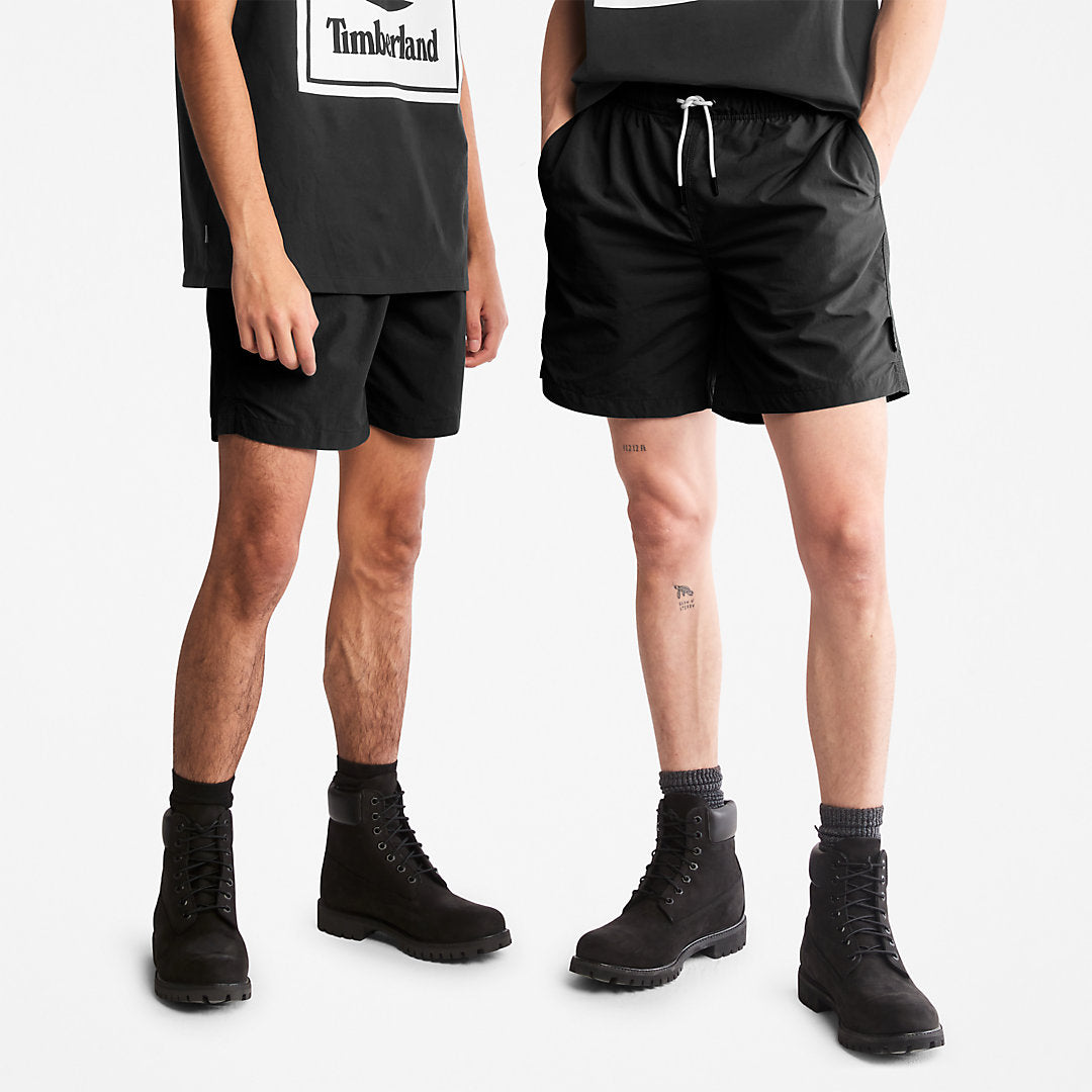 Mens Timberland All Gender Windbreaker Shorts in Black