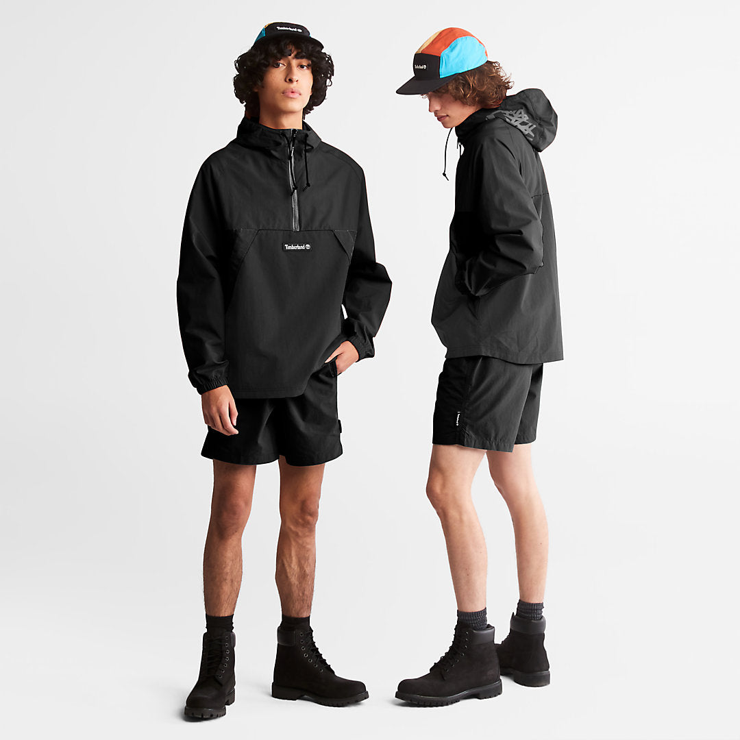Mens Timberland All Gender Windbreaker Shorts in Black