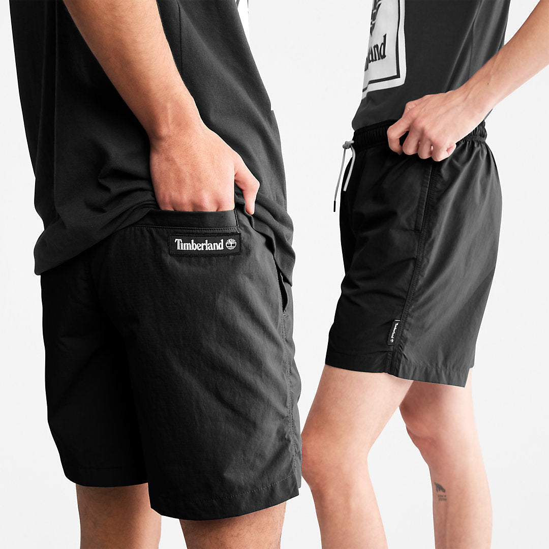 Mens Timberland All Gender Windbreaker Shorts in Black