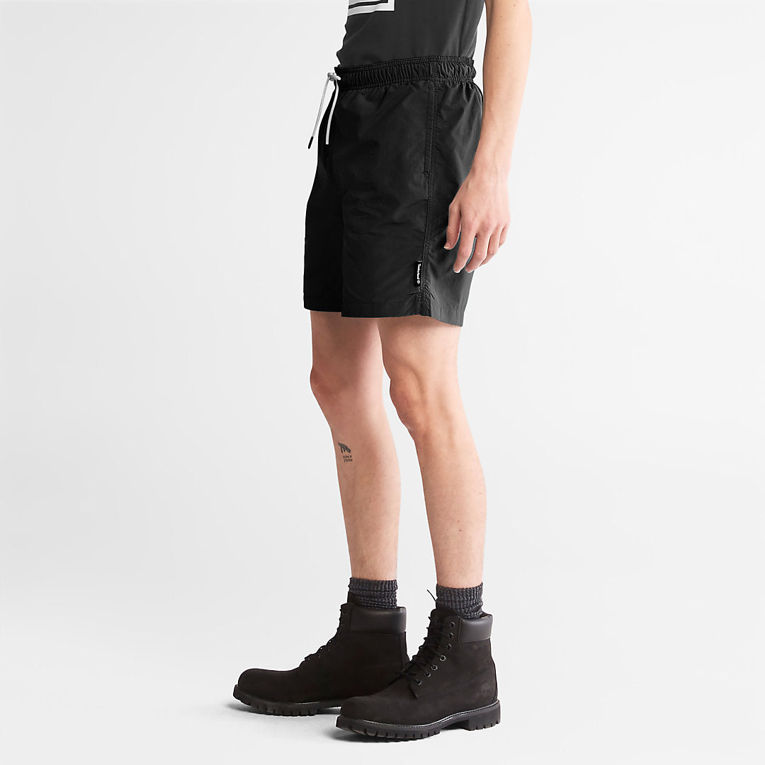 Mens Timberland All Gender Windbreaker Shorts in Black