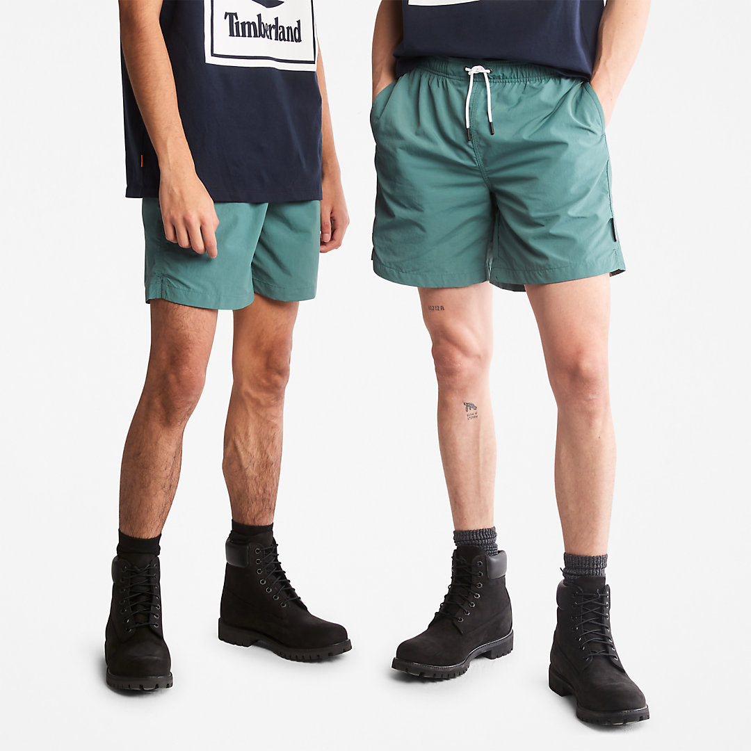 Mens Timberland All Gender Windbreaker Shorts in Green