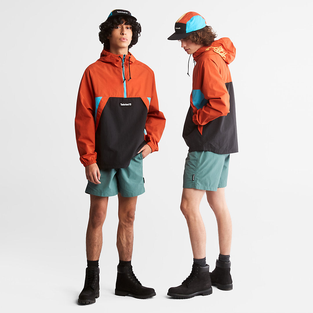 Mens Timberland All Gender Windbreaker Shorts in Green