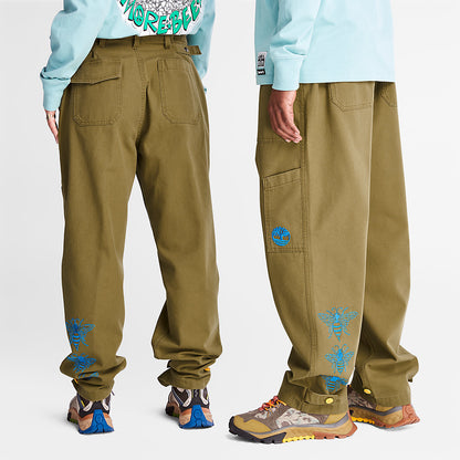Mens Timberland Bee Line x Timberland® Wide-leg Bottoms in Brown